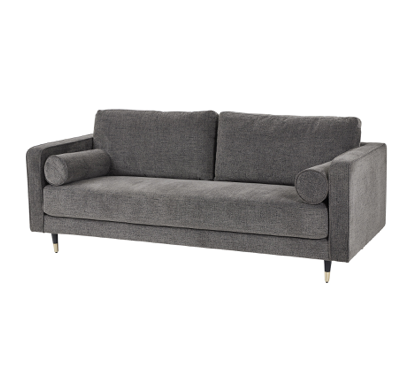 Hampton 3-Seater Sofa in Charcoal Grey