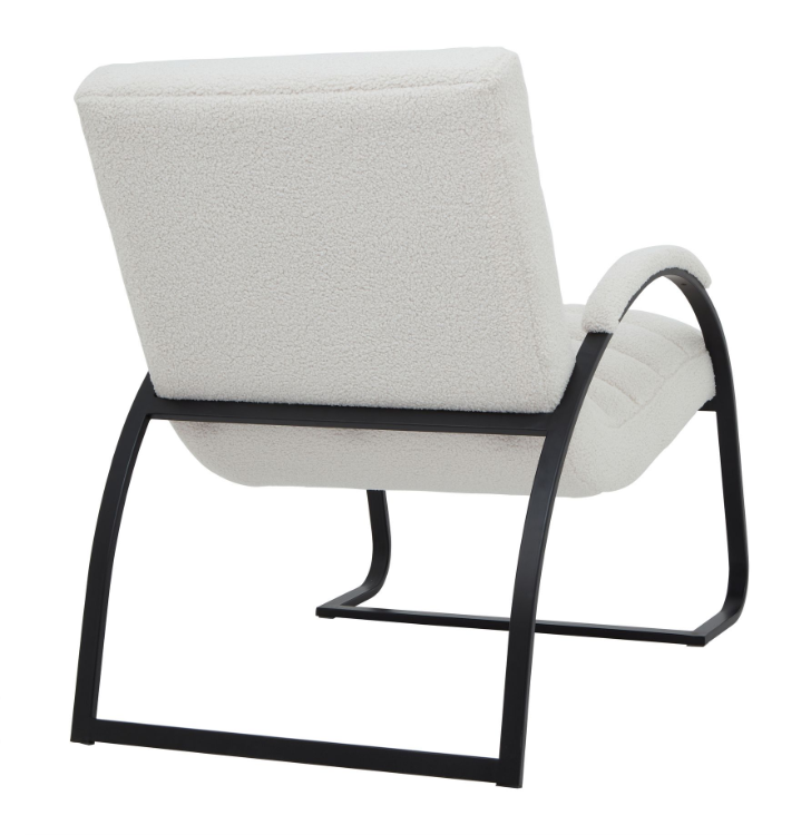 Ribbed Arch Chair in Ivory