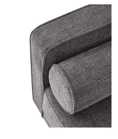 Hampton 3-Seater Sofa in Charcoal Grey